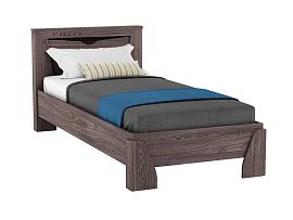 Кровать 900 Лючия 33.07 с настилом Кейптаун/венге