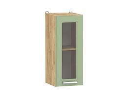 Вокс 100.30 300 шкаф навесной витрина / Дуб крафт золотой/Фисташка