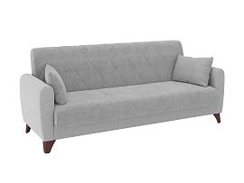 Эдвин М диван-кровать 3-х местный / велюр джоя 022 сильвер
