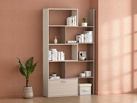 Стеллаж раздвижной - Ясень Шимо светлый/темный