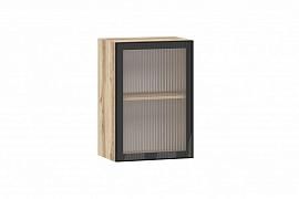 Moru шкаф навесной 100.80.500 / Дуб делано/Черный