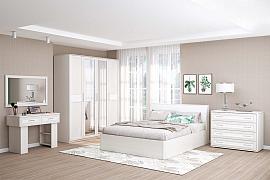 Спальня Кэт 4 вар. 5 - Бодега белая/Кайман белый