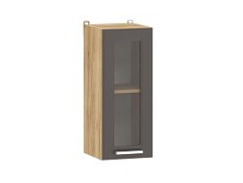 Вокс 100.30 300 шкаф навесной витрина / Дуб крафт золотой/Графит