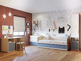 Детская Элиот 1 Белый/Маренго/Баунти Песочный