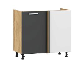 Борги 100.11 1000 тумба под мойку угловая / Дуб Крафт золотой/Антрацит