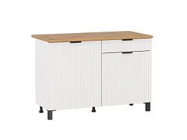 Венера стол 1200 МДФ / Белый фрезерованный