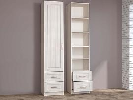 Иннэс-6 пенал ств. ящики МДФ - Бодега белая