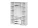 ШК 5 шкаф 1600 + антресоль + полки 1 комплект + ящики 1 комплект / Белый