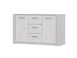 Гамма 20 комод 3 ящика двухстворчатый серия 4 / Ясень анкор светлый/Сандал светлый