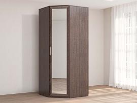 Кэт 4 шкаф угловой зеркало - Венге/Кайман тёмный