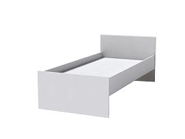 Кэт-1 кровать  арт. 015 настил 0,9 - Белый