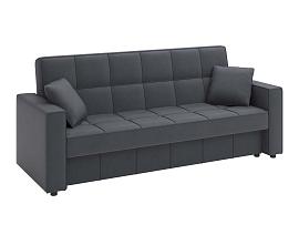 Луи диван-кровать 3-х мест. 2 думки / велюр Parma 27 темно-серый
