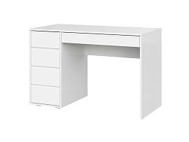 Стол компьютерный №13 серия 2 - Белый глянец