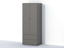 Кэт-1  шкаф 2-х ств. - Графит