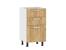 Борги 100.06 450 тумба кухонная / Белый/Дуб Крафт золотой