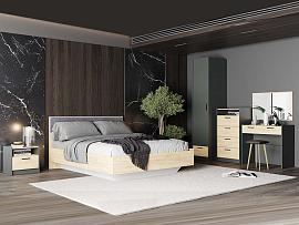 Спальня Оттавия 2 Антрацит/Дуб золотой/Графит