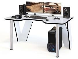 Игровой компьютерный стол КСТ-116 / Белый/Черный