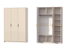 Кэт 3 шкаф 3 ств. - Кашемир/Тирамису