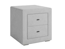 06.34-01 тумба прикроватная Гамма велюр Fresh сильвер
