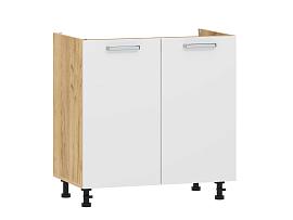 Борги 100.04 800 тумба под мойку / Дуб Крафт золотой/Белый