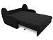 Диван Аккордеон Барон велюр черный HB-178 17