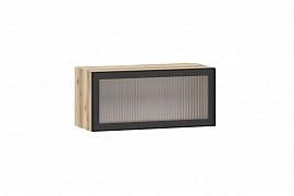 Moru шкаф навесной 100.88.800 / Дуб делано/Черный