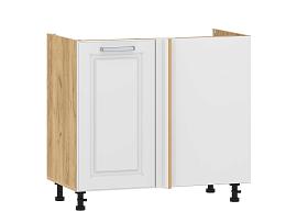 Вокс 100.11 1000 тумба под мойку угловая / Дуб крафт золотой/Меренга
