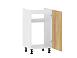 Борги 100.03 450 тумба под мойку / Белый/Дуб Крафт золотой