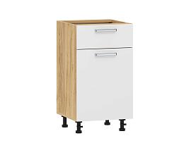 Борги 100.08 450 тумба кухонная / Дуб Крафт золотой/Белый