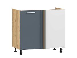 Борги 100.11 1000 тумба под мойку угловая / Дуб Крафт золотой/Маренго