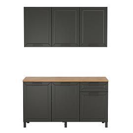 Кухня Мадрид 1500 диамант серый