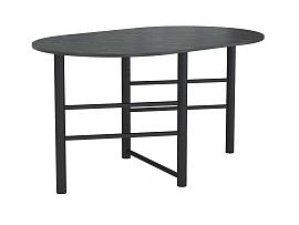 42.41 Октава стол раскладной - Мрамор черный/металл черный