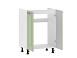 Вокс 100.04 600 тумба под мойку / Белый/Фисташка