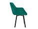 Квинта стул велюр тенерифе изумруд / черный
