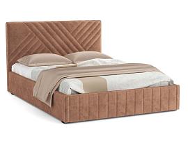 Гамма Ф кровать 1600 - велюр Fresh корица