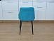 Стул Р / черный /велюр лазурь