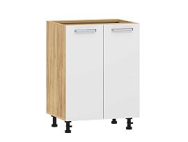 Борги 100.02 600 тумба кухонная / Дуб Крафт золотой/Белый