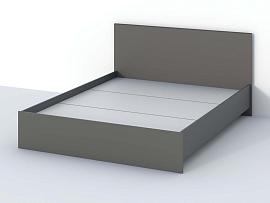 Кэт-1 кровать  арт. 017 настил 1,6 - Графит