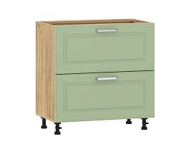 Вокс 100.05 800 тумба кухонная / Дуб крафт золотой/Фисташка