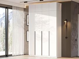 ШК 5 шкаф 1600 + антресоль + полки 2 комплекта + ящики 1 комплект / Белый