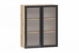 Moru шкаф навесной 100.83.800 / Дуб делано/Черный