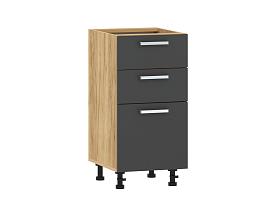 Борги 100.06 400 тумба кухонная / Дуб Крафт золотой/Антрацит