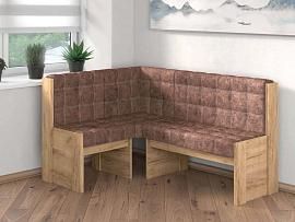 Скамья угловая Квадро / Дуб золотой/Коньяк