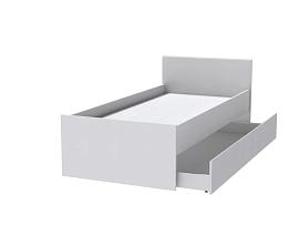 Кэт-1 кровать выкатная арт. 015 настил 0,9 - Белый