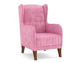 Кресло Евромагнат М велюр тенерифе розовый