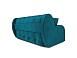 Диван Аккордеон Барон бархат сине-зеленый Star Velvet 43 Black green