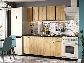 Кухня КГ-1 1800 - Белый / Дуб золотой