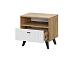 Милан тумба прикроватная - Дуб Крафт золотой/Белый