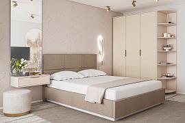Спальня Кэт 3 вар. 2 - Кашемир/Тирамису