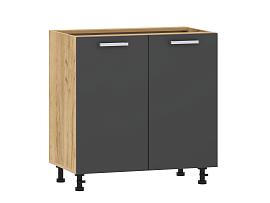 Борги 100.02 800 тумба кухонная / Дуб Крафт золотой/Антрацит